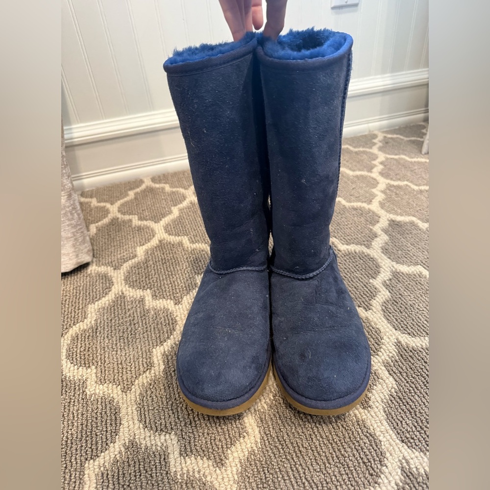 UGG Women's Blue Suede Boots